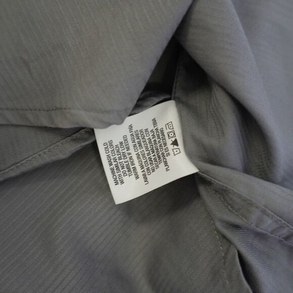 Structure‎ Gray Striped Slim Fit XL Collared Dress Shirt Long Sleeve - Picture 9 of 9